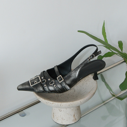 Aurelia Kitten Heel Slingback