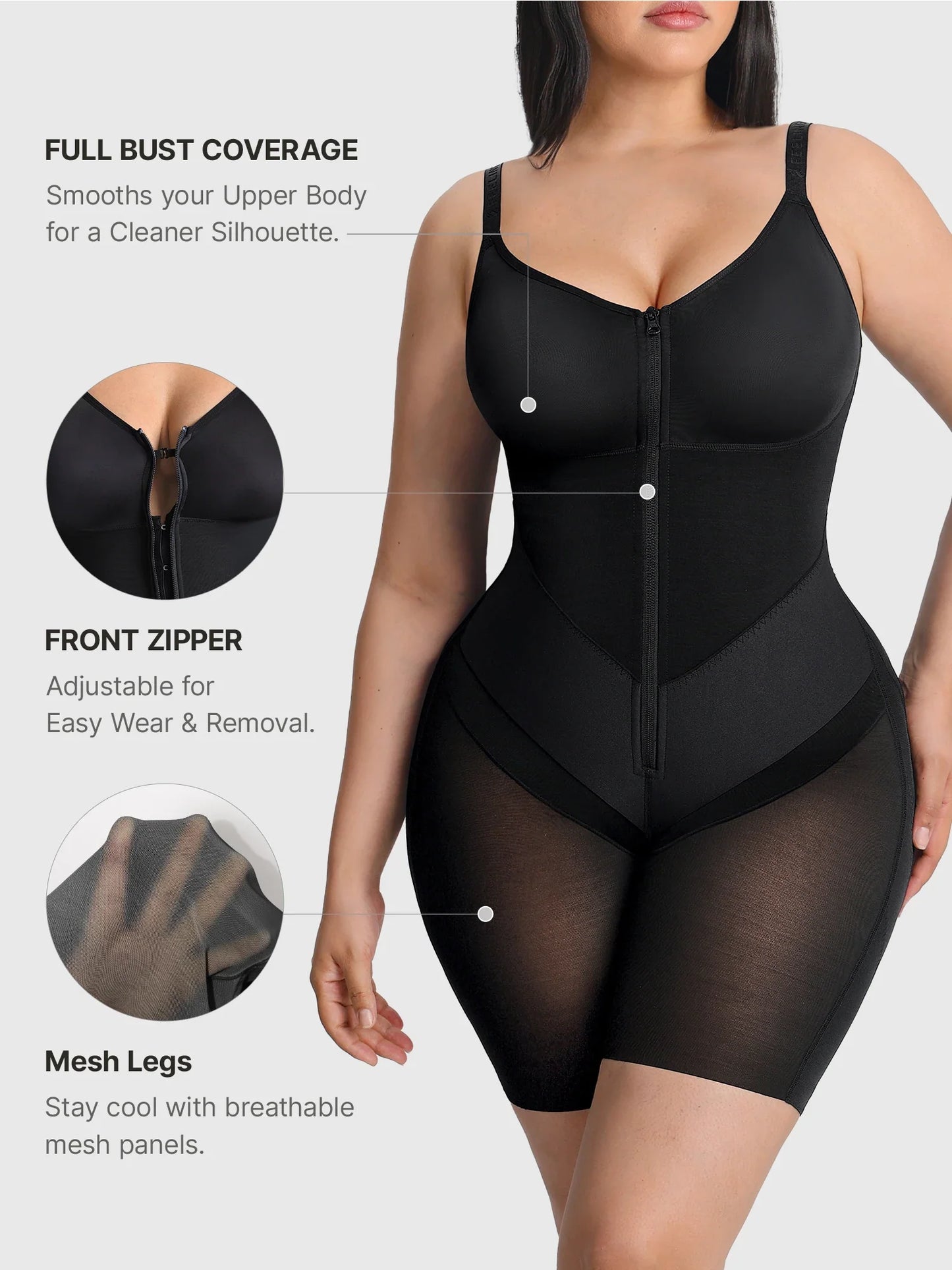 Full-Coverage Tummy Control Shaper Faja