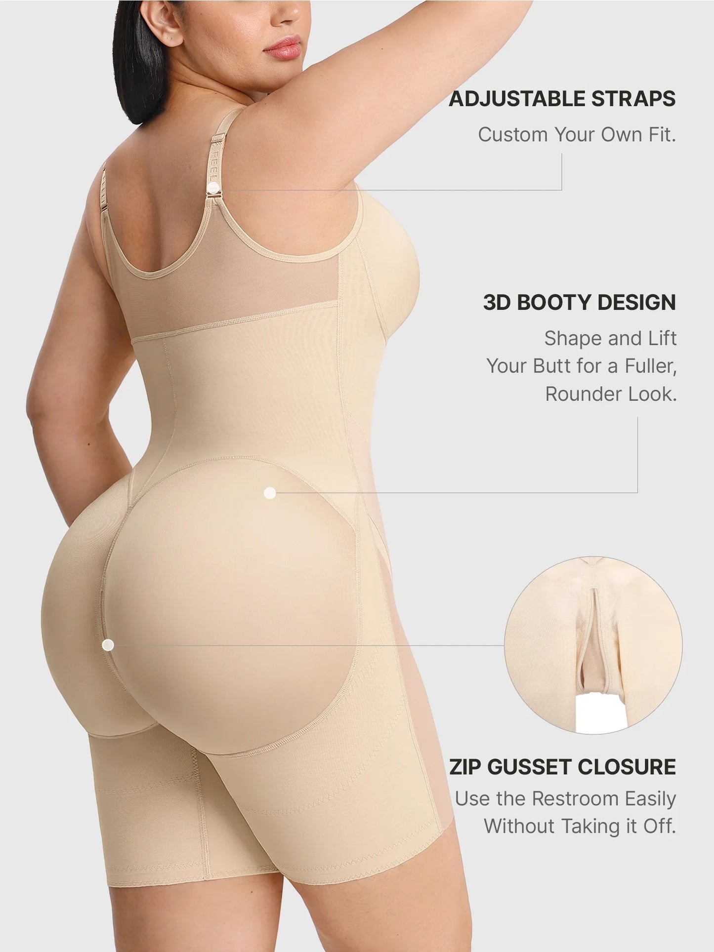 Full-Coverage Tummy Control Shaper Faja