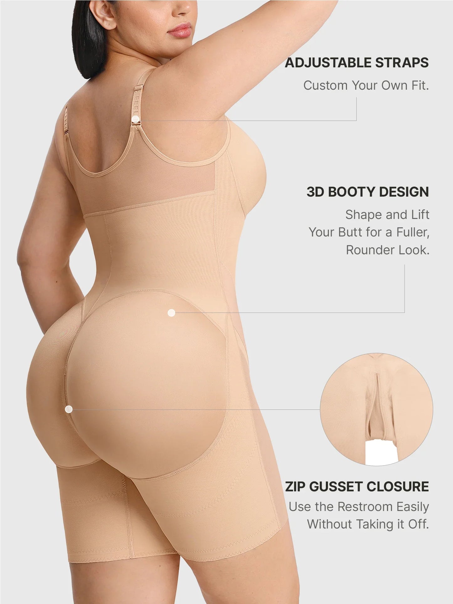 Full-Coverage Tummy Control Shaper Faja