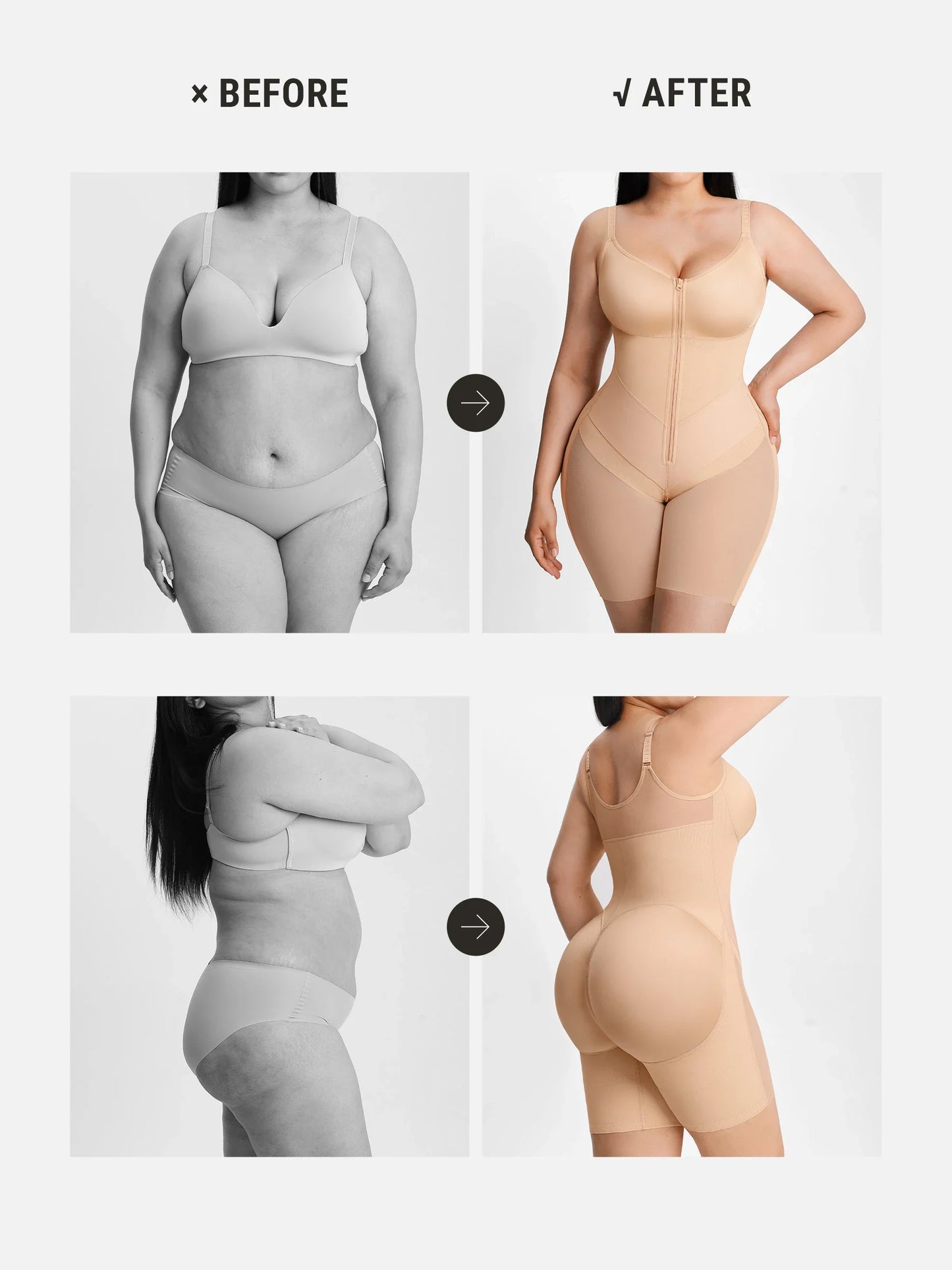 Full-Coverage Tummy Control Shaper Faja