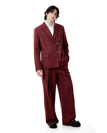 Oversized Fireman Buckle Blazer