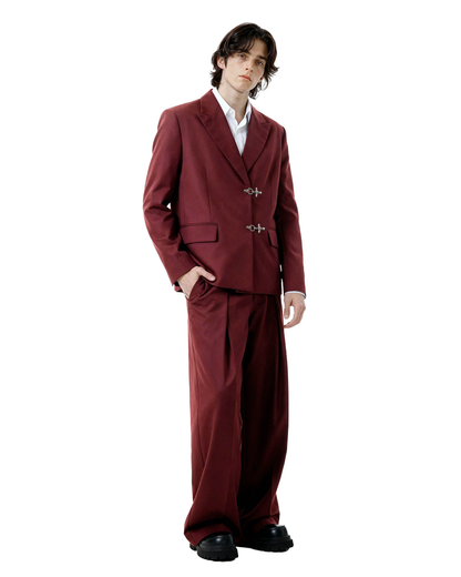 Oversized Fireman Buckle Blazer