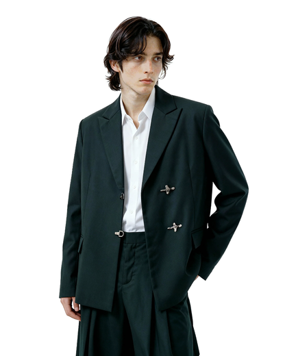 Oversized Fireman Buckle Blazer