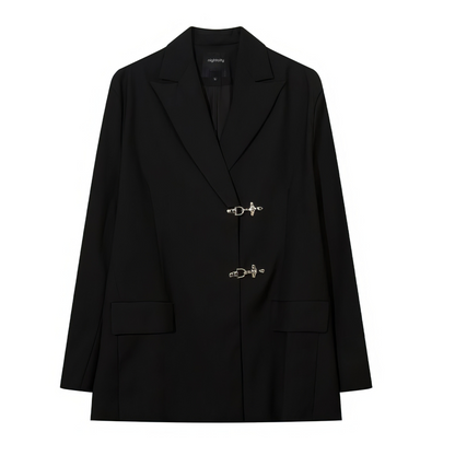 Oversized Fireman Buckle Blazer