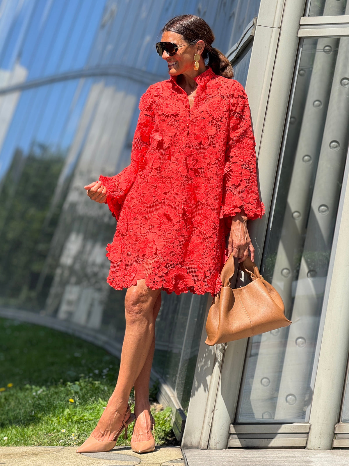 Dress Florence Lace Red