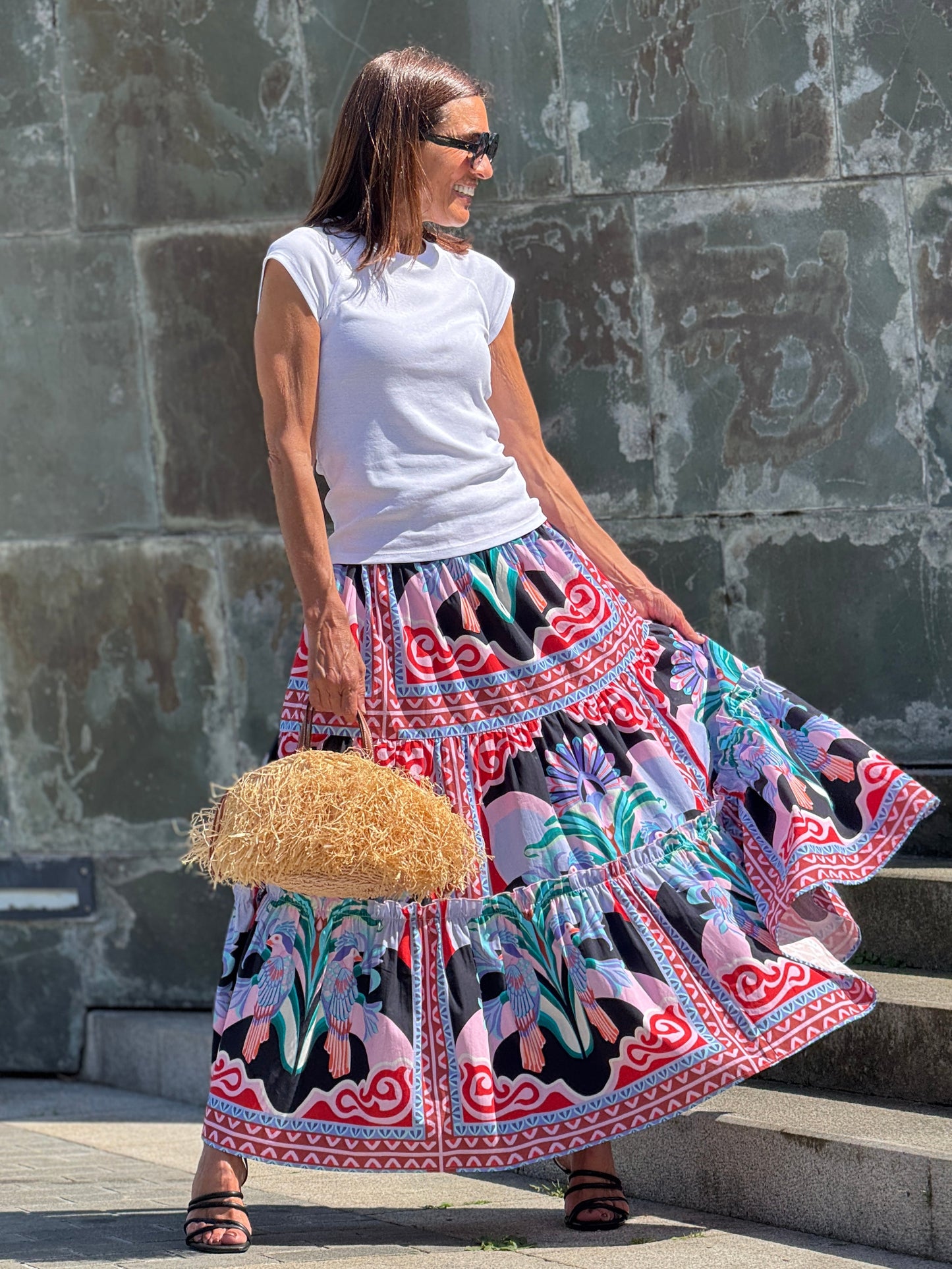 Skirt Alessia Print Black