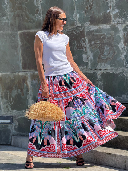 Skirt Alessia Print Black