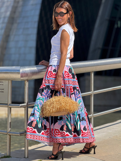 Skirt Alessia Print Black