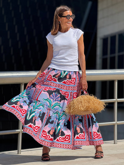 Skirt Alessia Print Black