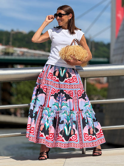Skirt Alessia Print Black