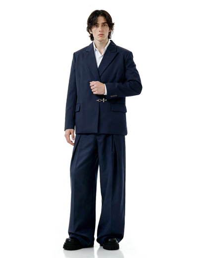 Oversized Fireman Buckle Blazer
