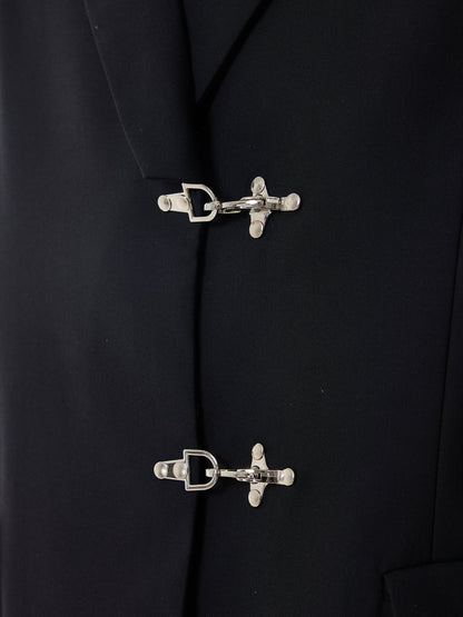 Oversized Fireman Buckle Blazer