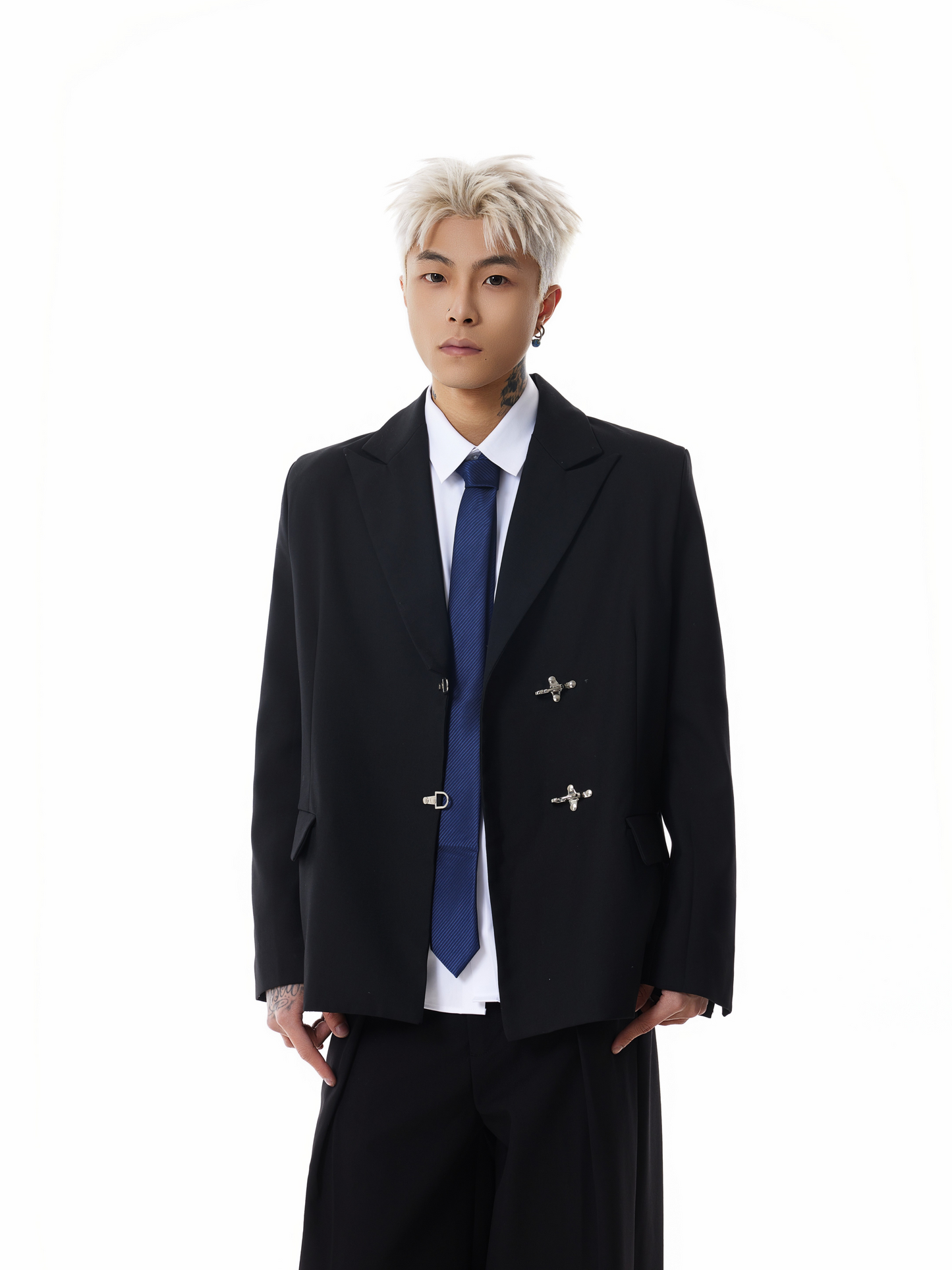 Oversized Fireman Buckle Blazer