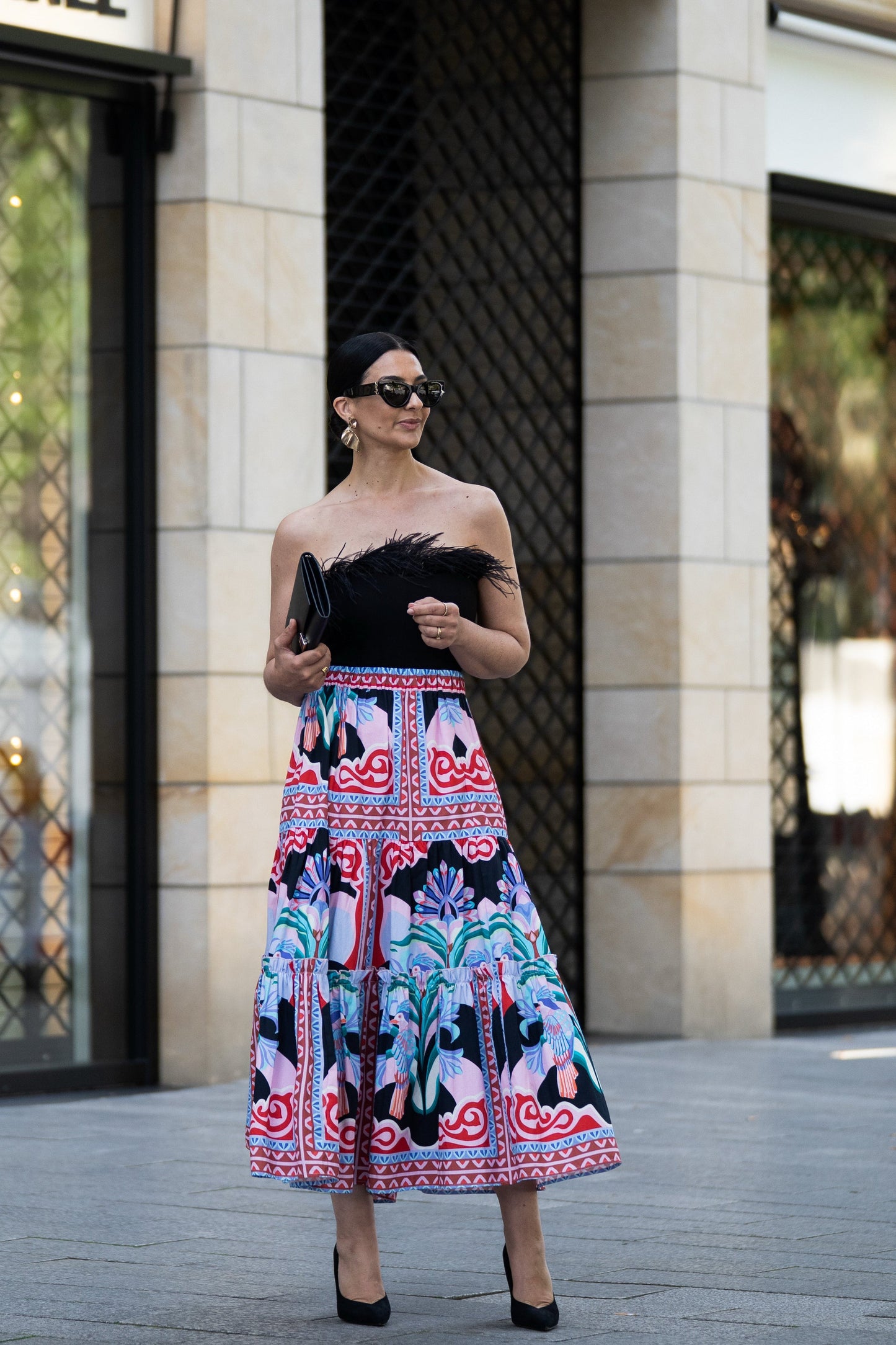 Skirt Alessia Print Black