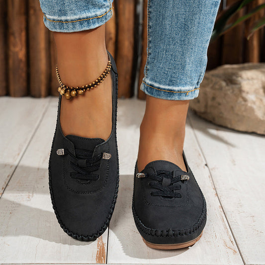 Women's Comfort Loafers – Soft PU Leather & Non-Slip Sole
