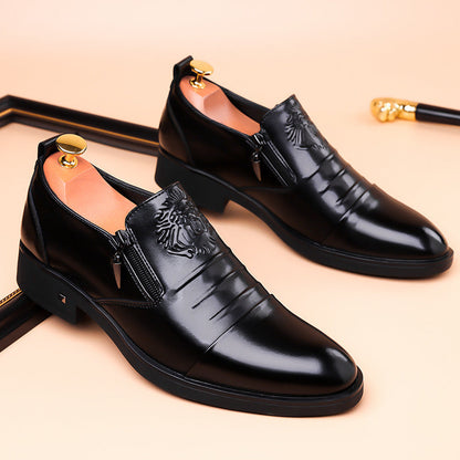 High-end leather✨Men's Retro Business Slip-On Ankle Shoes